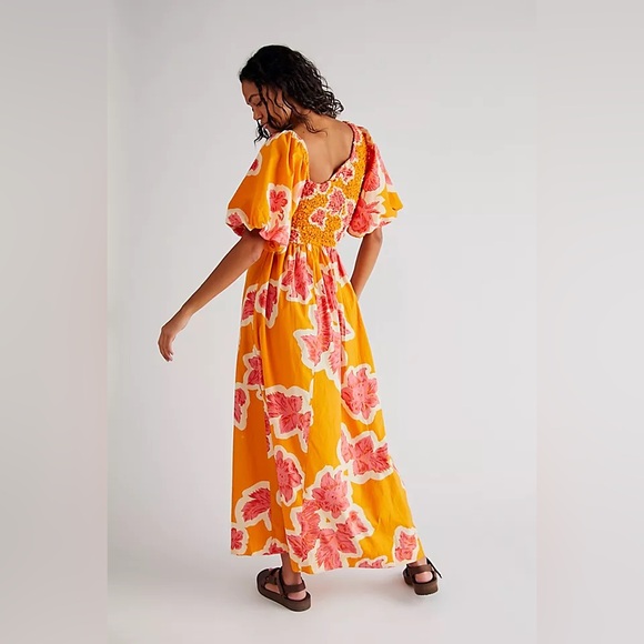 Free People Kalina Printed Midi Dress, Sz M - Picture 2 of 10